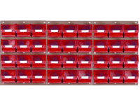 Louvred panel kit 36x TC3 red bins Louvred panel kit 36x TC3 red bins