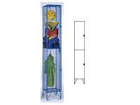 Wire mesh locker 2 compartments, 305mm deep Wire mesh locker 2 compartments, 305mm deep