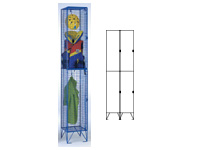 Wire mesh locker 2 compartments, nest 2, 305mm D Wire mesh locker 2 compartments, nest 2, 305mm D