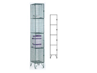 Wire mesh locker 4 compartments, 457mm D Wire mesh locker 4 compartments, 457mm D