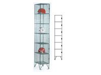 Wire mesh locker 6 compartments, 305mm deep Wire mesh locker 6 compartments, 305mm deep