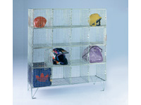 Wire mesh multi 16 compartment locker, 305mm D Wire mesh multi 16 compartment locker, 305mm D