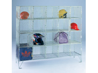 Wire mesh multi 20 comp. locker with doors 305mm D Wire mesh multi 20 comp. locker with doors 305mm D