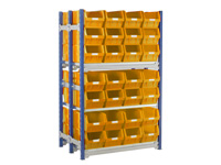 Toprax Bin Kit, double depth bay c/w 56 bins
