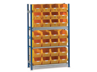 Toprax Bin Kit extension bay complete with 40 bins
