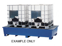 Galv steel IBC sump/galv grid, 2680x1300x485