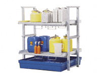Small Container Stackable Rack Kit & Polysafe Sump Small Container Stackable Rack Kit & Polysafe Sump
