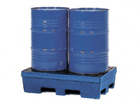 PE pallet style sump, poly grid. 1200x800x330