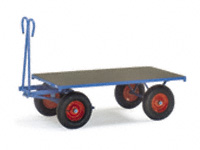Platform hand Truck 1200x800, pneumatic tyres