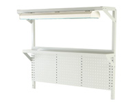 1.5m rear frame with light, shelf & louvre panel