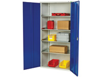 Workshop storage cupboard with 4 shelves Workshop storage cupboard with 4 shelves