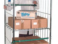Extra shelf for regular demountable roll container