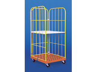 3 sided plastic based roll container 1630mm high