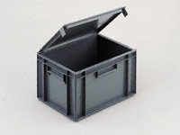 Euro container 400x300, snap shut lid