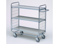 Solid 3-shelf trolley 1120x800x460, 200kg Solid 3-shelf trolley 1120x800x460, 200kg