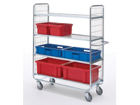 Mesh 4-shelf trolley 1585x930x460, 200kg Mesh 4-shelf trolley 1585x930x460, 200kg