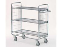 Mesh 3-shelf trolley 1120x11800x460, 200kg Mesh 3-shelf trolley 1120x11800x460, 200kg