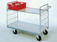 300kg capacity 2-shelf trolley 1030x1390x650 300kg capacity 2-shelf trolley 1030x1390x650
