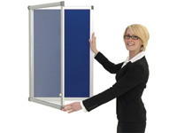 Lockable antibacterial display noticeboard
