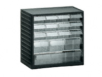 Visible Storage Combi Cabinet, mixed drawer sizes