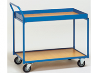 Table Top Cart 1000x600mm, angled handle,2 shelves