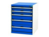 Slide under 5 drawer engineers pedestal