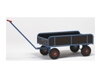 4-wheel Hand Cart, platform 1145 x 645mm, 4 sides