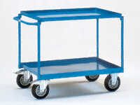 Steel workshop cart 850x500, 2 trays Steel workshop cart 850x500, 2 trays