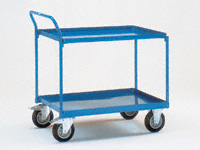 Steel workshop cart 850x500, 2 trays Steel workshop cart 850x500, 2 trays