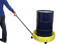 Mobile 210 litre drum spill scooter with handle Mobile 210 litre drum spill scooter with handle