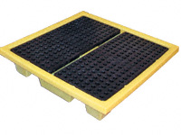 Polyethylene spill pallet 4 drum capacity