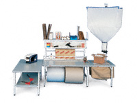 Underbench paper / film mandrel