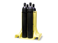 Polyethylene freestanding 4 cylinder rack