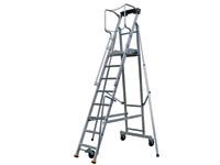 Folding warehouse stepladder 5 tread