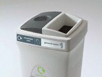 Split Envirobin - two recycling combinations Split Envirobin - two recycling combinations