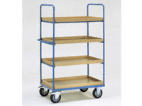 4-shelf H/D Tray Trolley 1000x600x1800 LxWxH 4-shelf H/D Tray Trolley 1000x600x1800 LxWxH