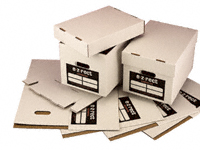 Document storage boxes (Supplied in packs of 25) Document storage boxes (Supplied in packs of 25)