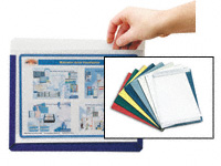A3 portrait document pockets, adhesive backed
