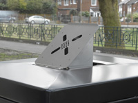 Ashtray accessory for litter bins Ashtray accessory for litter bins