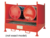 Horizontal safety sump 2 drum stand