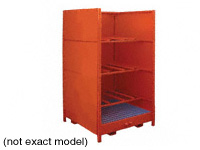 Horizontal safety sump 6 drum stand Horizontal safety sump 6 drum stand