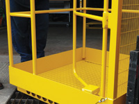 Economy forklift gated access platform