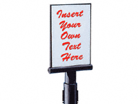Aluminium and mild steel A4 signholder