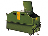 Tidy secure steel skip bin 1.0m3