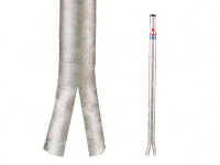 Fixed boundary post, grout-in, galvanised