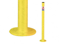 Fixed boundary post, surface mounted, powder coat Fixed boundary post, surface mounted, powder coat