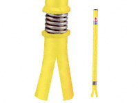 Sprung boundary post, grout-in, powder coated Sprung boundary post, grout-in, powder coated