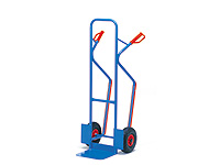 Steel Sack Truck, pneumatic tyres, 300kg cap.