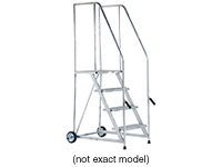 Easy access Mobile Steps, 3 tread, galvanised