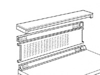 Workbench Louvre Panel / Pinboard (zinc) 1200x450